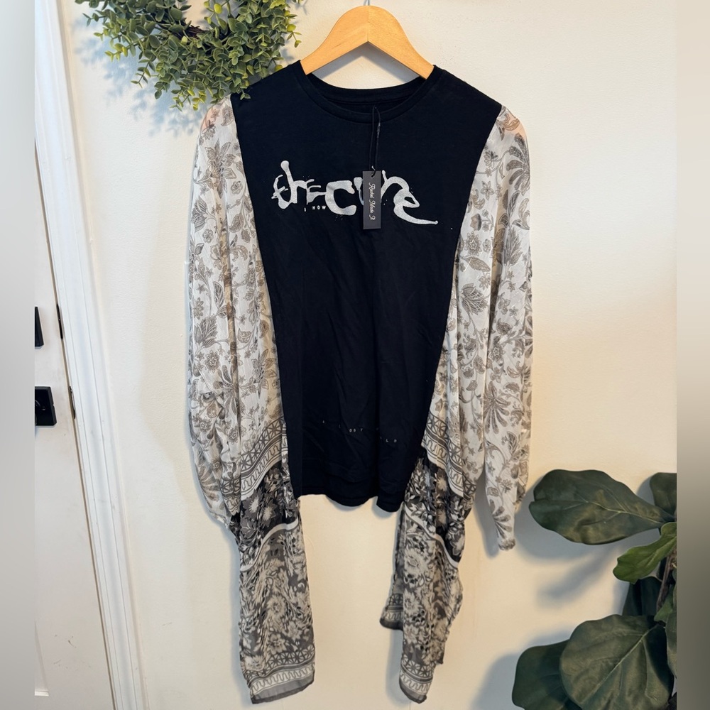 Custom The Cure Concert Tee with Kimono Sleeves